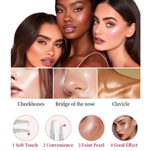 Load image into Gallery viewer, Natural Clear Water Light Pearl Light Highlighter Polarized Eye Shadow Brightening Stick Glowup Highlighter Stick Cosmetics