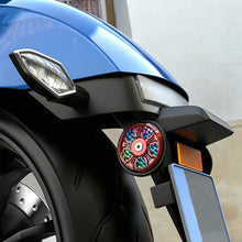 Load image into Gallery viewer, 2Pcs Motorcycle Reflective Sticker Night Warning Glow Board Safety Decal for Side Panel E-Scooter