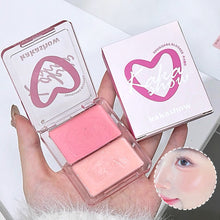 Load image into Gallery viewer, Double Gloss Powder Blusher Cream Highlights Natural Brightness Face Clear Makeup Holding Dual Gloss Cream Facial Cosmetics