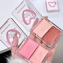Load image into Gallery viewer, Double Gloss Powder Blusher Cream Highlights Natural Brightness Face Clear Makeup Holding Dual Gloss Cream Facial Cosmetics
