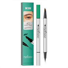 Load image into Gallery viewer, Multi Double-headed Fork Eyebrow Pencil Waterproof Quick Drying Wild Eyebrow Natural Simulation Liquid Double Head Eyebrow Pencil