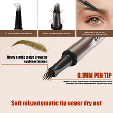 Load image into Gallery viewer, Multi Brow Simulation Hair Flow Brush Eyebrow Pencil Waterproof Quick Drying Non Smudging Wild Eyebrow Liquid Eyebrow Pencil