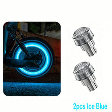 Load image into Gallery viewer, 1/2/4Pcs Motorcycle Car Tire Valve Light Rim Strobe Warning Wheel Lamp Flashing Vibration Activated Safety Waterproof Upgrade Decorative E-Scooter