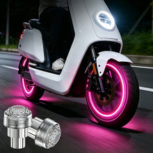 Load image into Gallery viewer, 1/2/4Pcs Motorcycle Car Tire Valve Light Rim Strobe Warning Wheel Lamp Flashing Vibration Activated Safety Waterproof Upgrade Decorative E-Scooter