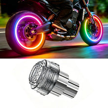 Load image into Gallery viewer, 1/2/4Pcs Motorcycle Car Tire Valve Light Rim Strobe Warning Wheel Lamp Flashing Vibration Activated Safety Waterproof Upgrade Decorative E-Scooter