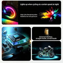 Load image into Gallery viewer, 1/2/4Pcs Motorcycle Car Tire Valve Light Rim Strobe Warning Wheel Lamp Flashing Vibration Activated Safety Waterproof Upgrade Decorative E-Scooter