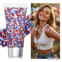 Load image into Gallery viewer, Sparkling Shimmer Gel for Face Body Multi-Use Glitter Gel for Nails Eyes Hair Cheeks Party Stage Makeup Art Body Glitter Gel
