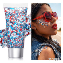 Load image into Gallery viewer, Sparkling Shimmer Gel for Face Body Multi-Use Glitter Gel for Nails Eyes Hair Cheeks Party Stage Makeup Art Body Glitter Gel