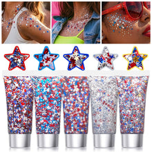 Load image into Gallery viewer, Sparkling Shimmer Gel for Face Body Multi-Use Glitter Gel for Nails Eyes Hair Cheeks Party Stage Makeup Art Body Glitter Gel