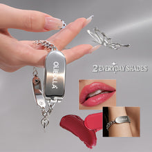 Load image into Gallery viewer, Creative Bracelet Lip Gloss Two in One Lipstick Plate Mirror Gloss Lip Gloss Portable No-smudge Waterproof Lip Gloss Women Makeup