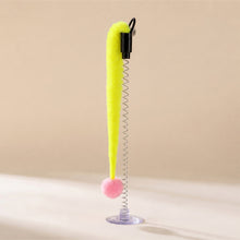 Load image into Gallery viewer, Spring Caterpillar Cat Toy With Suction Cup Bell Design Self Entertainment Interactive Pet Teaser Wand Accessory