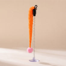Load image into Gallery viewer, Spring Caterpillar Cat Toy With Suction Cup Bell Design Self Entertainment Interactive Pet Teaser Wand Accessory