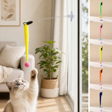 Load image into Gallery viewer, Spring Caterpillar Cat Toy With Suction Cup Bell Design Self Entertainment Interactive Pet Teaser Wand Accessory