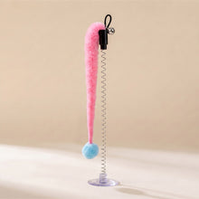 Load image into Gallery viewer, Spring Caterpillar Cat Toy With Suction Cup Bell Design Self Entertainment Interactive Pet Teaser Wand Accessory