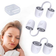 Load image into Gallery viewer, 3 Sizes Silicone Snore Stopper Nose Vents Reusable Sleeping Anti Snoring Nasal Dilators Effective Sleep Apnea Relief Device