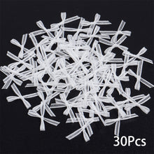 Load image into Gallery viewer, 30Pcs Mini Ribbon Knot Ornament Organza Bowknots For Nail Art Wedding Decor DIY Manicure Accessories