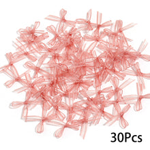Load image into Gallery viewer, 30Pcs Mini Ribbon Knot Ornament Organza Bowknots For Nail Art Wedding Decor DIY Manicure Accessories