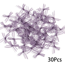 Load image into Gallery viewer, 30Pcs Mini Ribbon Knot Ornament Organza Bowknots For Nail Art Wedding Decor DIY Manicure Accessories