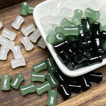 Load image into Gallery viewer, 50Pcs Bamboo Joint Glass Bead Loose Spacer Beads For Phone Chain Bracelet Hair Accessories DIY Supplies