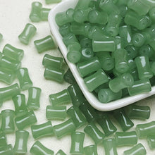 Load image into Gallery viewer, 50Pcs Bamboo Joint Glass Bead Loose Spacer Beads For Phone Chain Bracelet Hair Accessories DIY Supplies