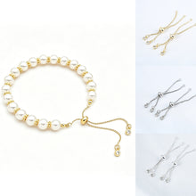 Load image into Gallery viewer, 1Pc Bracelet Accessory Adjustable Slider Pull Chains With Zircon For DIY Bracelet Necklace Jewelry Accessories