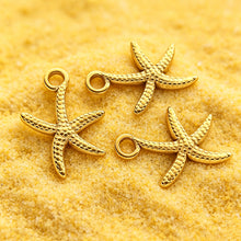 Load image into Gallery viewer, 5Pcs Stainless Steel Starfish Pendant Accessory For DIY Bracelet Earring Necklace Beach Jewelry Making Supplies