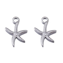 Load image into Gallery viewer, 5Pcs Stainless Steel Starfish Pendant Accessory For DIY Bracelet Earring Necklace Beach Jewelry Making Supplies