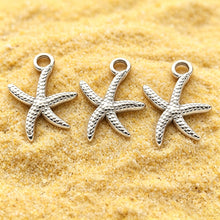 Load image into Gallery viewer, 5Pcs Stainless Steel Starfish Pendant Accessory For DIY Bracelet Earring Necklace Beach Jewelry Making Supplies
