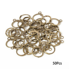 Load image into Gallery viewer, 50Pcs Ear Hook Gold Silver Plated Iron Lever Back Earring Hooks For DIY Earring Jewelry Daily Making Supplies
