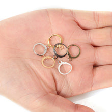 Load image into Gallery viewer, 50Pcs Ear Hook Gold Silver Plated Iron Lever Back Earring Hooks For DIY Earring Jewelry Daily Making Supplies