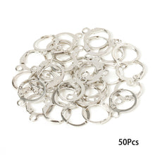 Load image into Gallery viewer, 50Pcs Ear Hook Gold Silver Plated Iron Lever Back Earring Hooks For DIY Earring Jewelry Daily Making Supplies