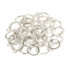 Load image into Gallery viewer, 50Pcs Ear Hook Gold Silver Plated Iron Lever Back Earring Hooks For DIY Earring Jewelry Daily Making Supplies