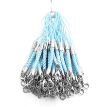 Load image into Gallery viewer, 10Pcs Lanyard Braided Nylon Lanyard Cord With Lobster Clasp For Key Phone Chain DIY Jewelry Making Findings