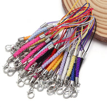 Load image into Gallery viewer, 10Pcs Lanyard Braided Nylon Lanyard Cord With Lobster Clasp For Key Phone Chain DIY Jewelry Making Findings