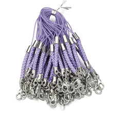 Load image into Gallery viewer, 10Pcs Lanyard Braided Nylon Lanyard Cord With Lobster Clasp For Key Phone Chain DIY Jewelry Making Findings