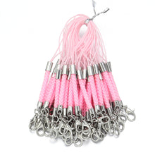 Load image into Gallery viewer, 10Pcs Lanyard Braided Nylon Lanyard Cord With Lobster Clasp For Key Phone Chain DIY Jewelry Making Findings