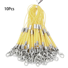 Load image into Gallery viewer, 10Pcs Lanyard Braided Nylon Lanyard Cord With Lobster Clasp For Key Phone Chain DIY Jewelry Making Findings