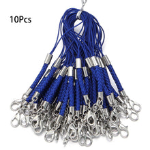 Load image into Gallery viewer, 10Pcs Lanyard Braided Nylon Lanyard Cord With Lobster Clasp For Key Phone Chain DIY Jewelry Making Findings
