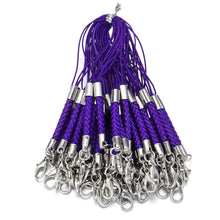 Load image into Gallery viewer, 10Pcs Lanyard Braided Nylon Lanyard Cord With Lobster Clasp For Key Phone Chain DIY Jewelry Making Findings
