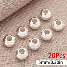 Load image into Gallery viewer, 20Pcs Brass Bead 18K Gold Plated Brass Striped Cut Flower Spacer Beads For DIY Jewelry Making Accessories