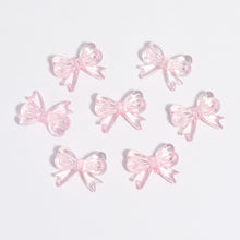 Load image into Gallery viewer, 30Pcs Multicolor Transparent Acrylic Bowknot Beads For DIY Bracelet Earring Keychain Daliy Jewelry Supplies