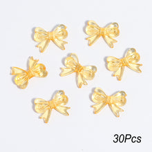 Load image into Gallery viewer, 30Pcs Multicolor Transparent Acrylic Bowknot Beads For DIY Bracelet Earring Keychain Daliy Jewelry Supplies