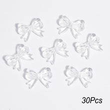 Load image into Gallery viewer, 30Pcs Multicolor Transparent Acrylic Bowknot Beads For DIY Bracelet Earring Keychain Daliy Jewelry Supplies