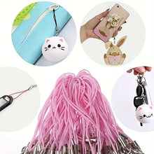 Load image into Gallery viewer, 50Pcs Polyester Lanyard Cord With Lobster Clasp For Mobile Phone Keychain DIY Jewelry Making Accessories