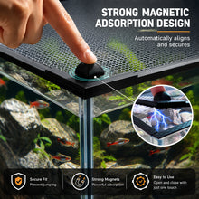 Load image into Gallery viewer, Magnetic Aquarium Jump Guard Net Anti-Jump Fish Tank Cover Escape Proof Lid for Stream Tank Betta Channa
