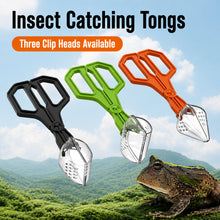 Load image into Gallery viewer, Reptile Feeding Tongs Long Handle Capture Tweezers for Lizards Geckos Spiders Non-Slip Rounded Tip for Crickets Roaches Pet Feeder Tool & Poop Cleaner