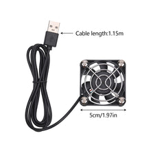 Load image into Gallery viewer, USB/US Plug Reversible Terrarium Fan Humidity Removal & Cooling Ventilation Exhaust or Intake for Chameleon Tortoise Lizard Snake Gecko Enclosure