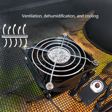 Load image into Gallery viewer, USB/US Plug Reversible Terrarium Fan Humidity Removal & Cooling Ventilation Exhaust or Intake for Chameleon Tortoise Lizard Snake Gecko Enclosure