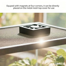 Load image into Gallery viewer, USB/US Plug Reversible Terrarium Fan Humidity Removal & Cooling Ventilation Exhaust or Intake for Chameleon Tortoise Lizard Snake Gecko Enclosure