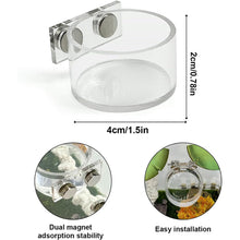 Load image into Gallery viewer, Spider Feeding Dish Set Magnetic Water Bowl & Feeding Tongs for Jumping Spider Enclosure Tip-Proof Removable Accessory for Reptile Terrarium Small Pets